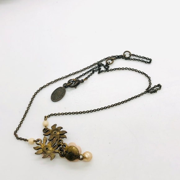 Vintage Designer Negrin Rose Necklace - Picture 3 of 11